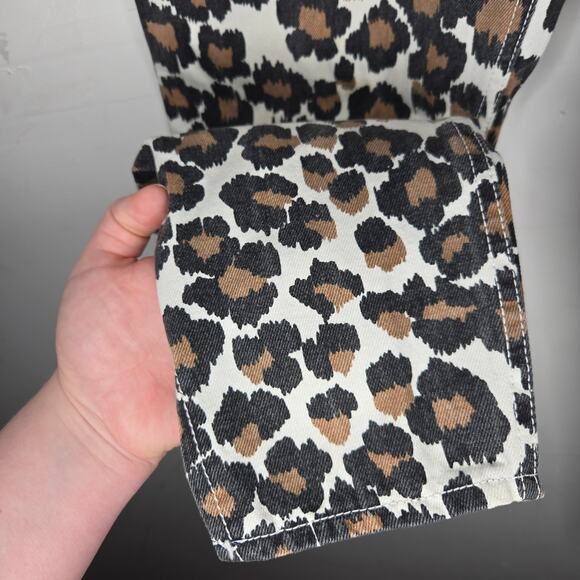 VINTAGE Jeans St Tropez High Rise Animal Print Jeans Size 7 - Picture 11 of 13